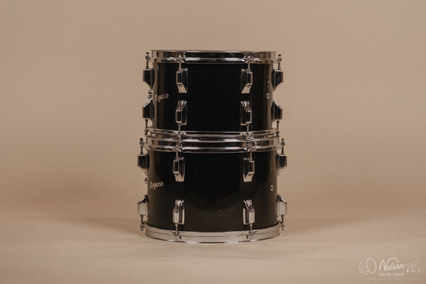 1970s Rogers 'Londoner' Fullerton Era in Jet Black Pearl - 14x24, 8x12, 9x13, 10x14, 16x16