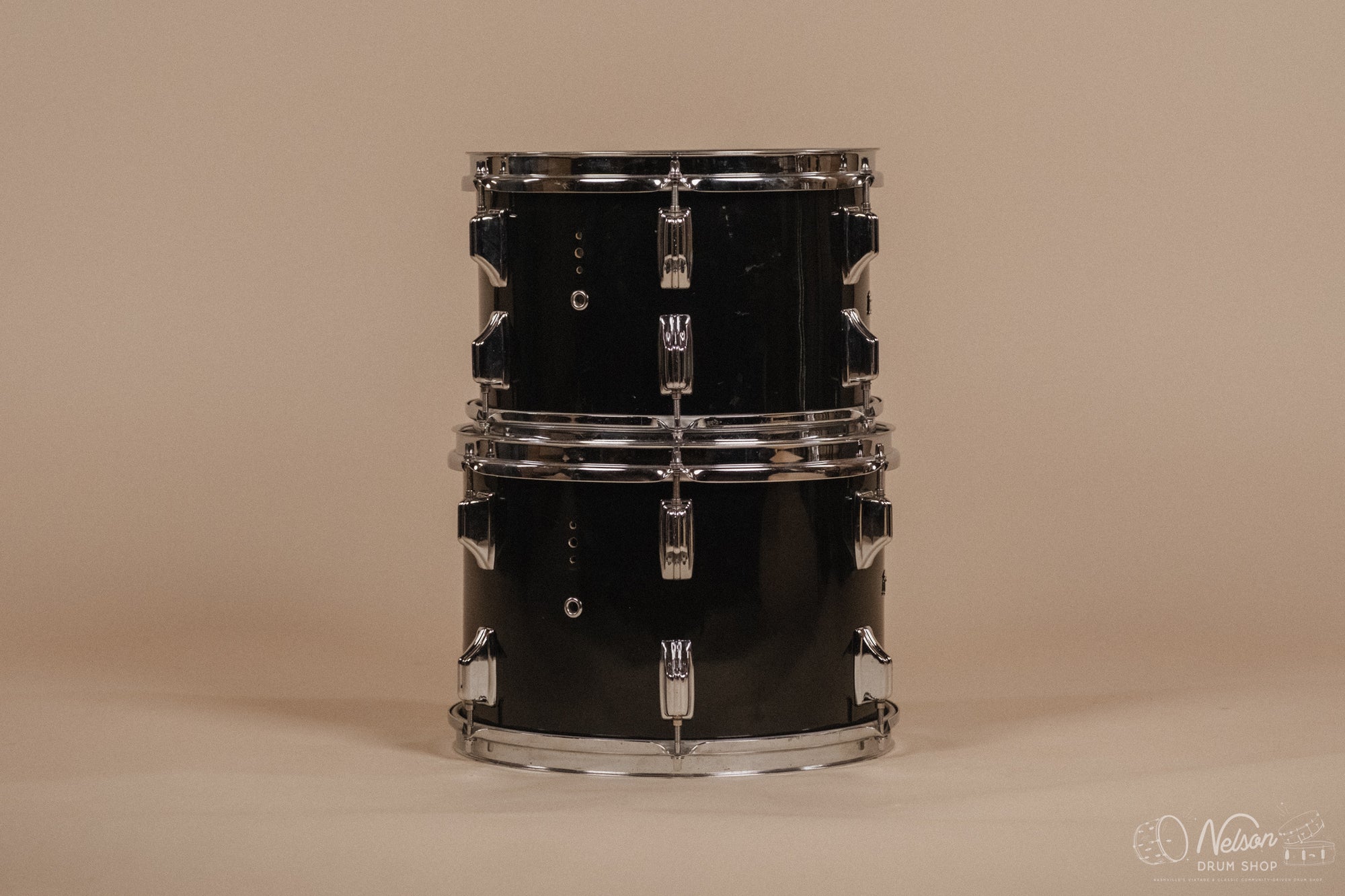 1970s Rogers 'Londoner' Fullerton Era in Jet Black Pearl - 14x24, 8x12, 9x13, 10x14, 16x16