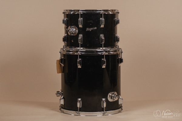 1970s Rogers 'Londoner' Fullerton Era in Jet Black Pearl - 14x24, 8x12, 9x13, 10x14, 16x16