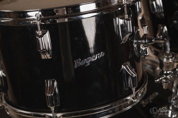 1970s Rogers 'Londoner' Fullerton Era in Jet Black Pearl - 14x24, 8x12, 9x13, 10x14, 16x16