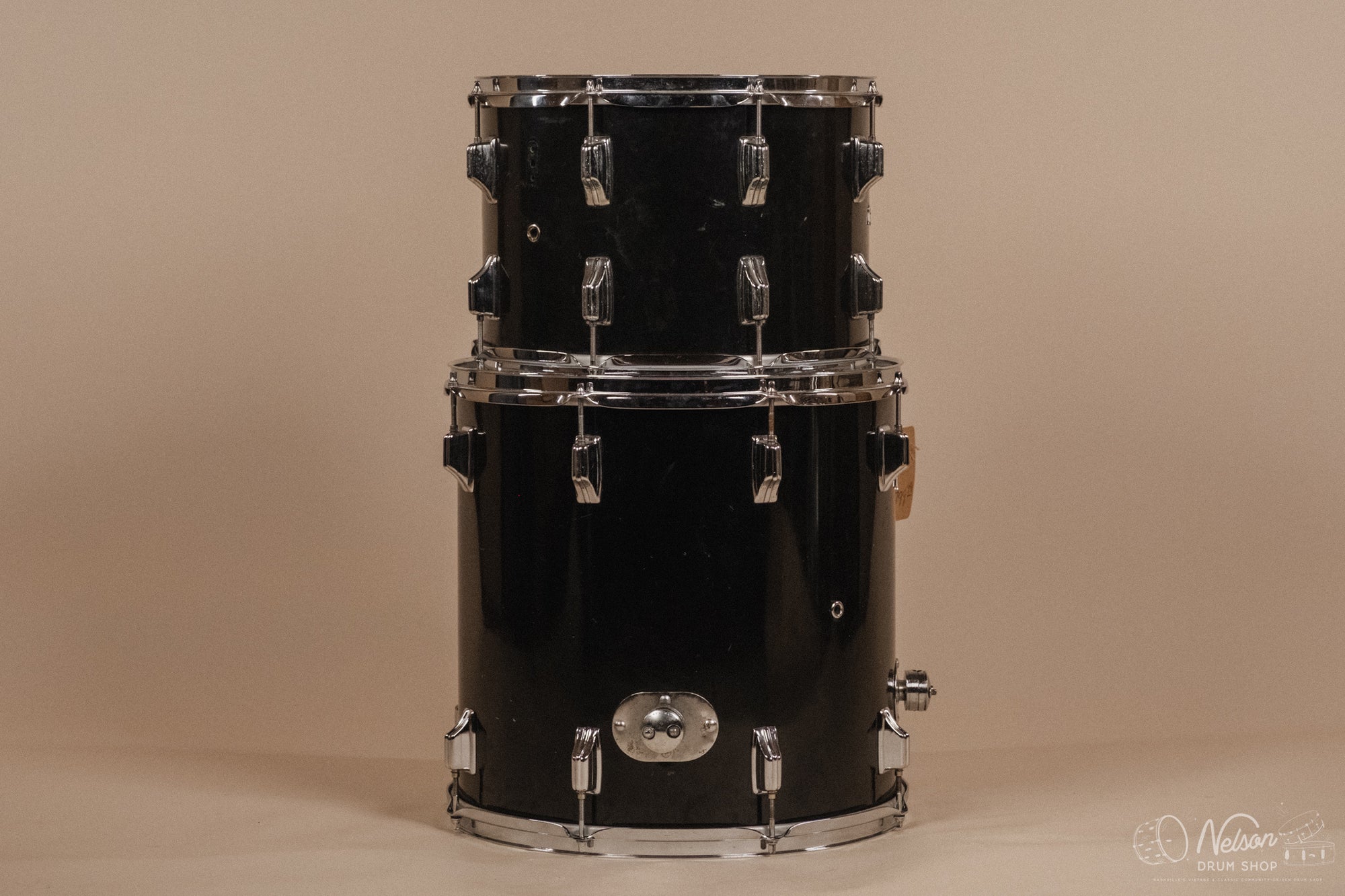 1970s Rogers 'Londoner' Fullerton Era in Jet Black Pearl - 14x24, 8x12, 9x13, 10x14, 16x16