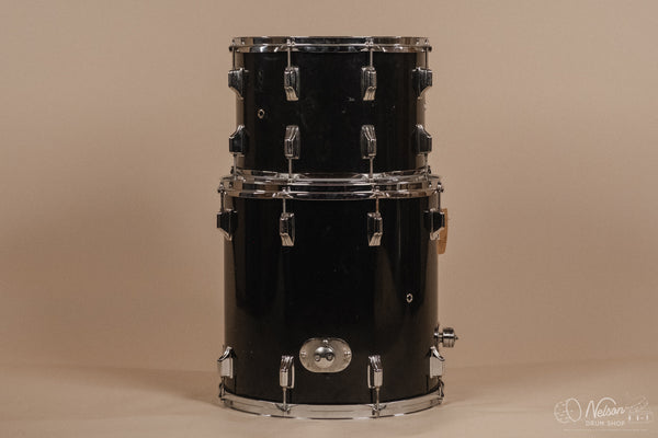 1970s Rogers 'Londoner' Fullerton Era in Jet Black Pearl - 14x24, 8x12, 9x13, 10x14, 16x16