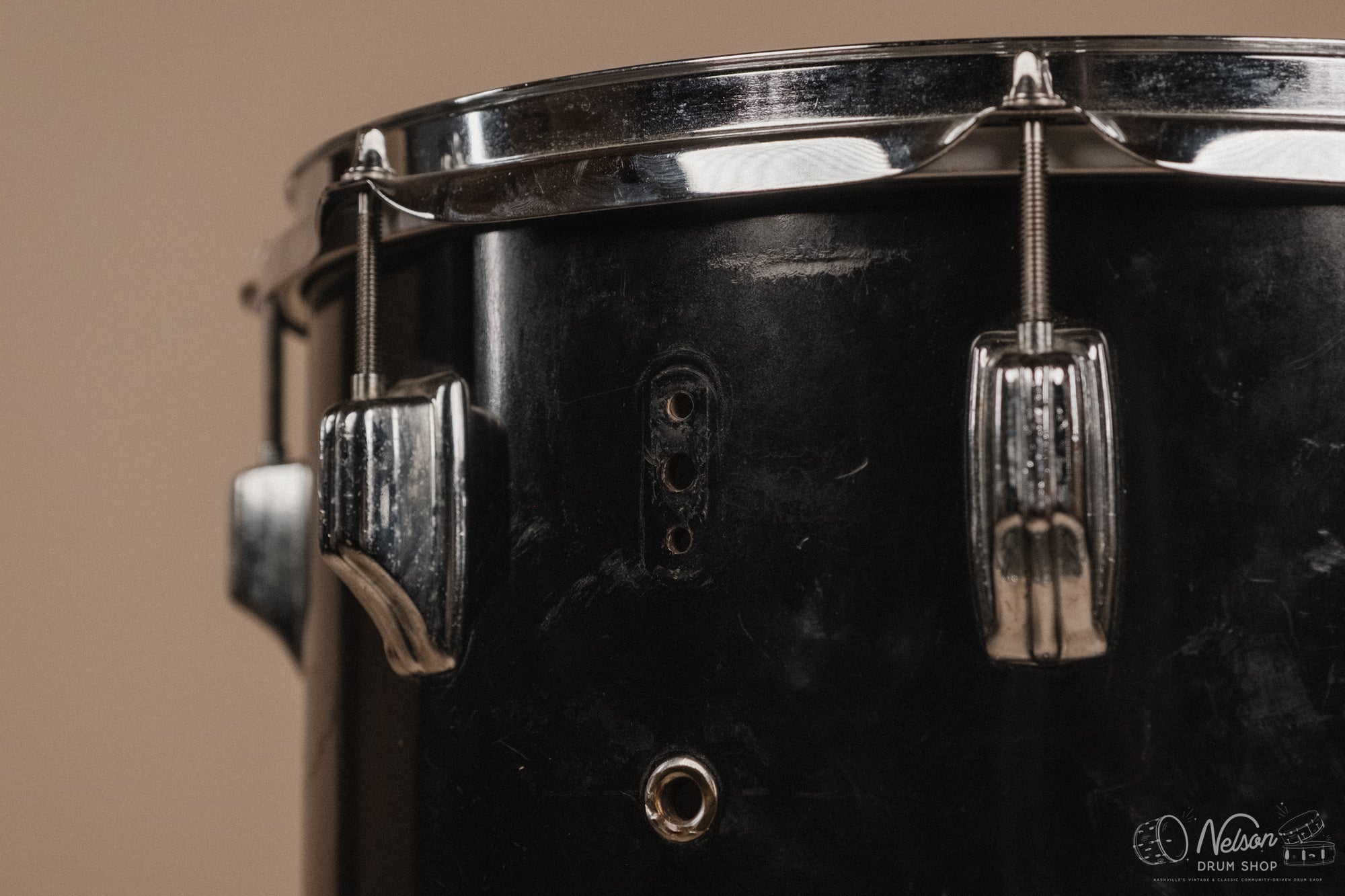 1970s Rogers 'Londoner' Fullerton Era in Jet Black Pearl - 14x24, 8x12, 9x13, 10x14, 16x16