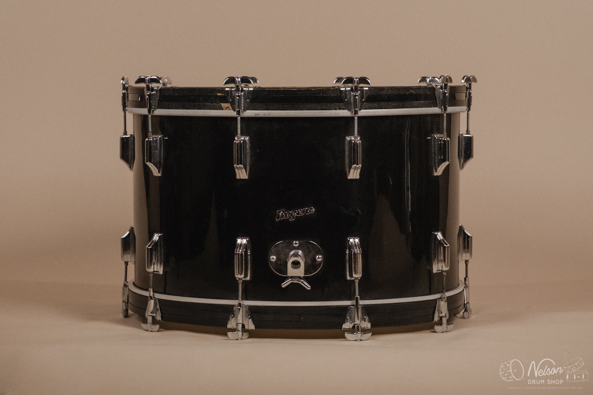 1970s Rogers 'Londoner' Fullerton Era in Jet Black Pearl - 14x24, 8x12, 9x13, 10x14, 16x16