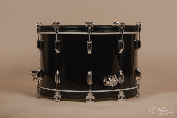 1970s Rogers 'Londoner' Fullerton Era in Jet Black Pearl - 14x24, 8x12, 9x13, 10x14, 16x16