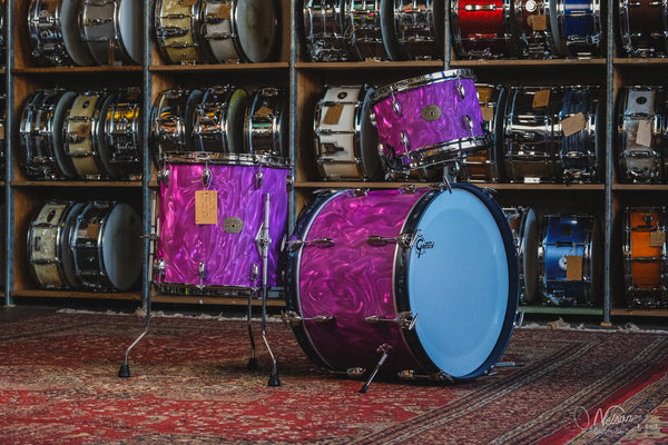 1970s Gretsch Progressive Jazz in Purple Satin Flame - 14x20, 8x12, 14x14