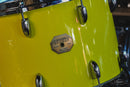 1970s Gretsch Rewrapped in Yellow Gloss - 14x24, 10x14, 16x16, 16x18