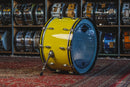 1970s Gretsch Rewrapped in Yellow Gloss - 14x24, 10x14, 16x16, 16x18