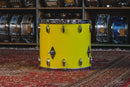 1970s Gretsch Rewrapped in Yellow Gloss - 14x24, 10x14, 16x16, 16x18