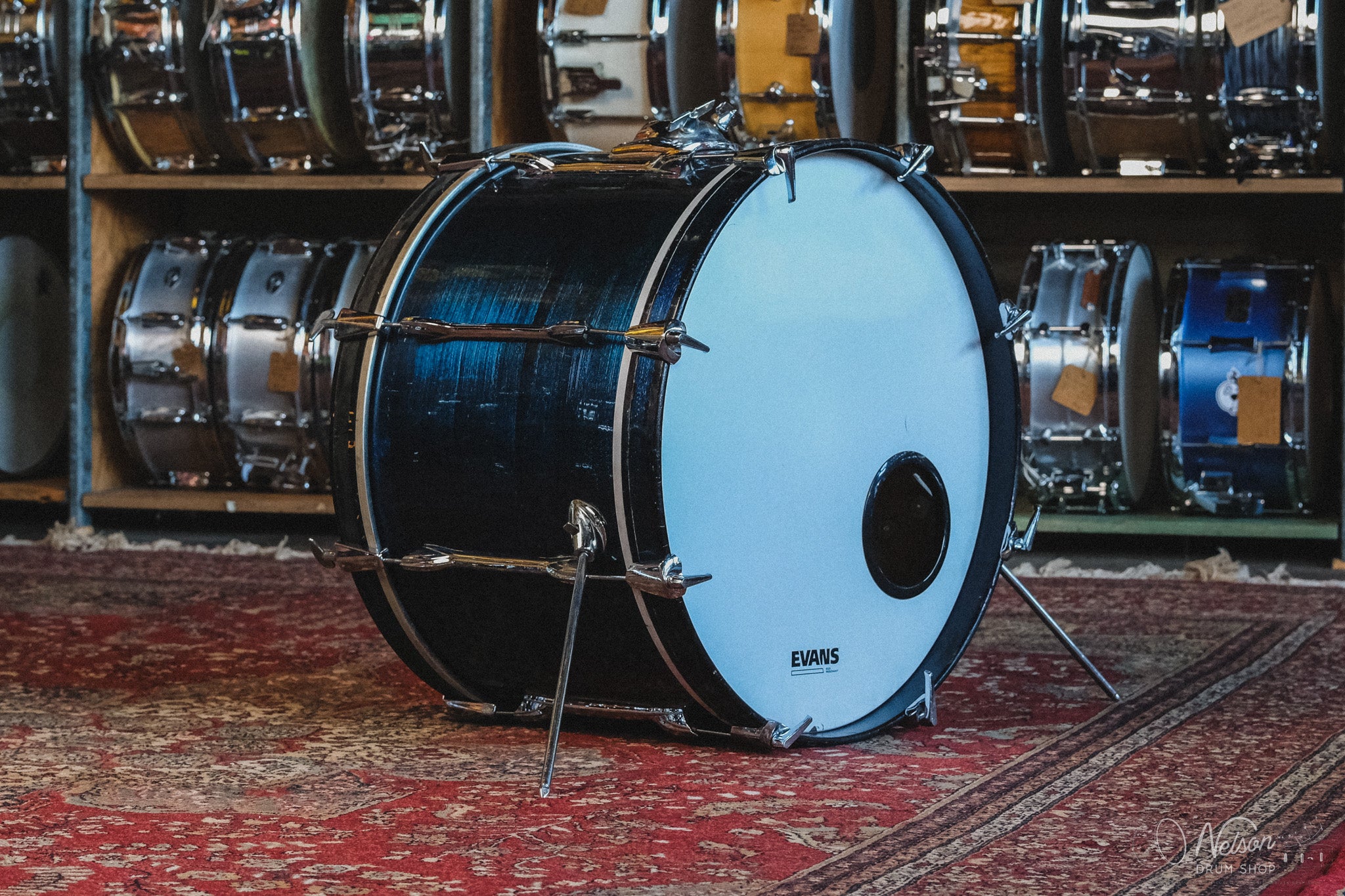 1970s Premier Driver in Blue Shimmer - 14x22, 9x13, 16x16