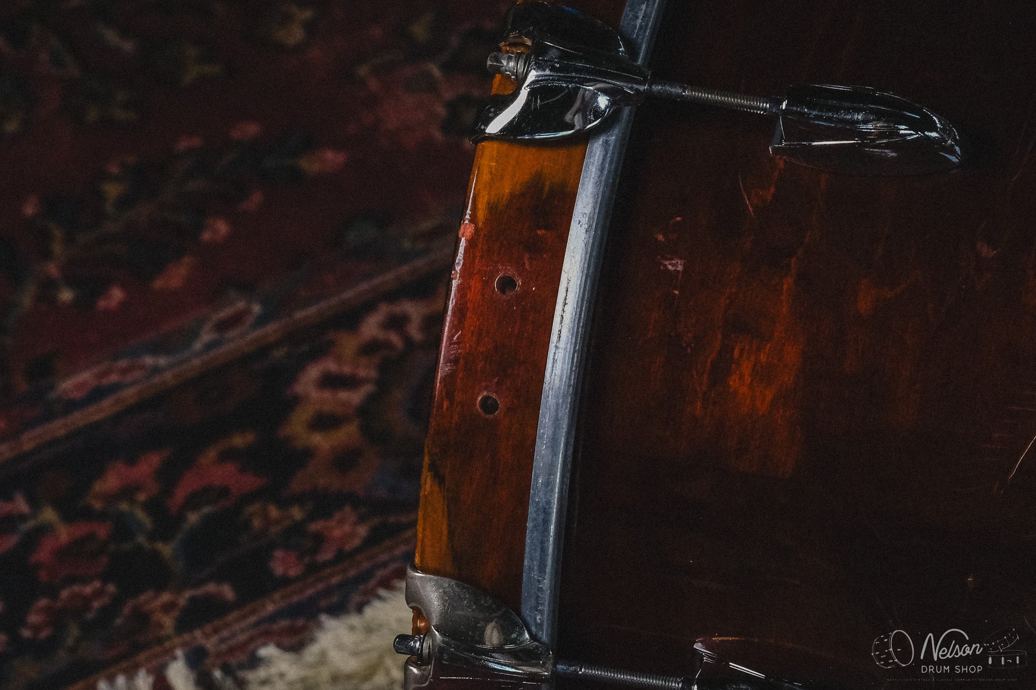 1980s Gretsch Bop in Walnut Lacquer - 14x18, 8x12, 12x14