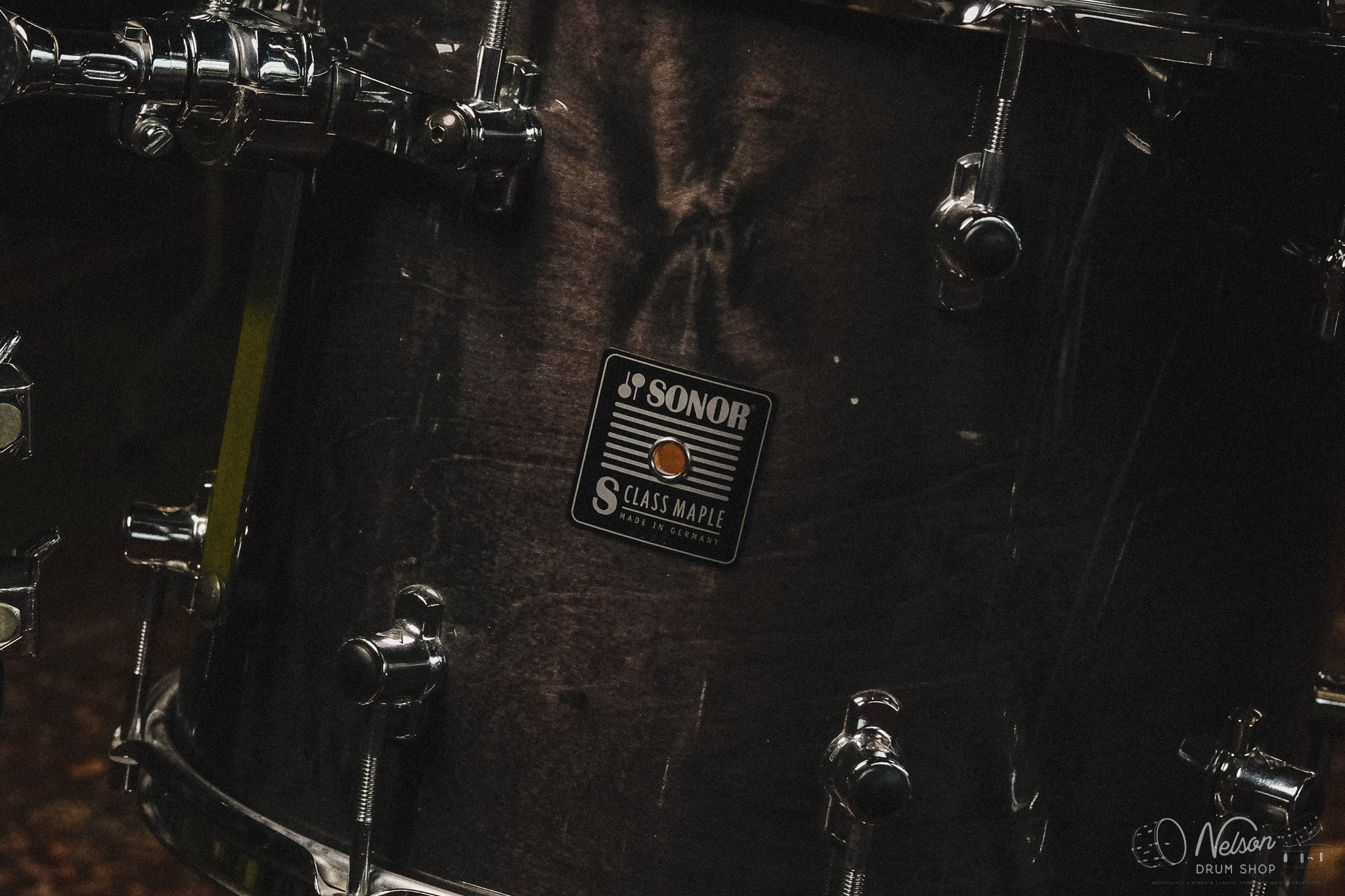 1990s Sonor S-Class Maple in Transparent Black Gloss - 16x22, 9x10, 10x12, 12x14