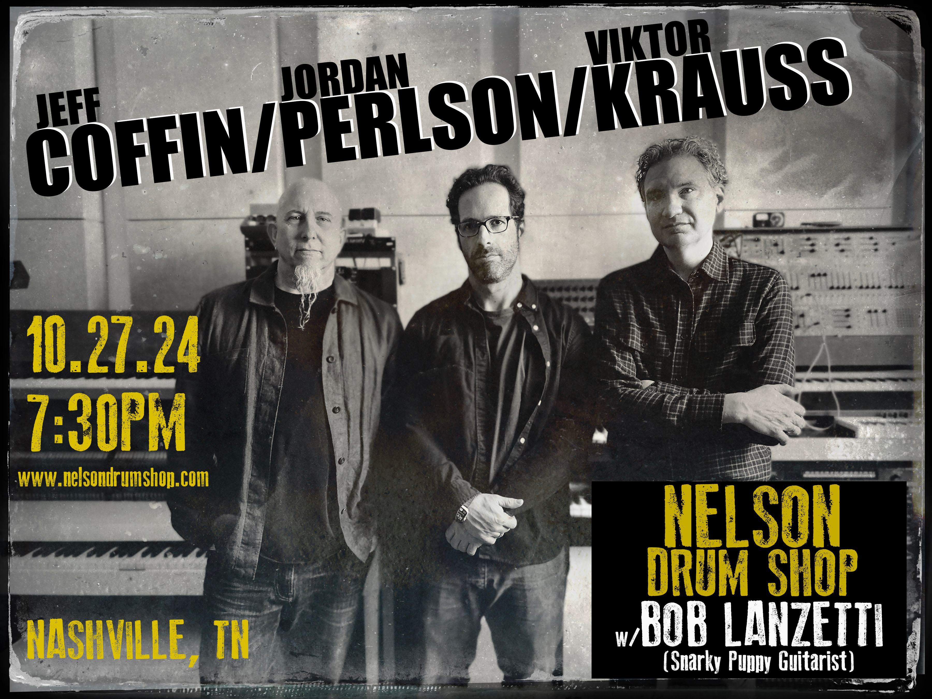 An Evening of Music w/ Jeff Coffin, Jordan Perlson, Victor Krauss, and Bob Lanzetti - Oct. 27th, 2024