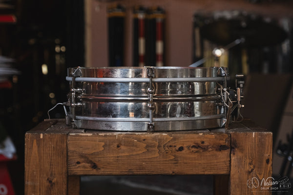 1920s Ludwig 'Dance' 6-lug 2 piece Nickel Over Brass - 4x14