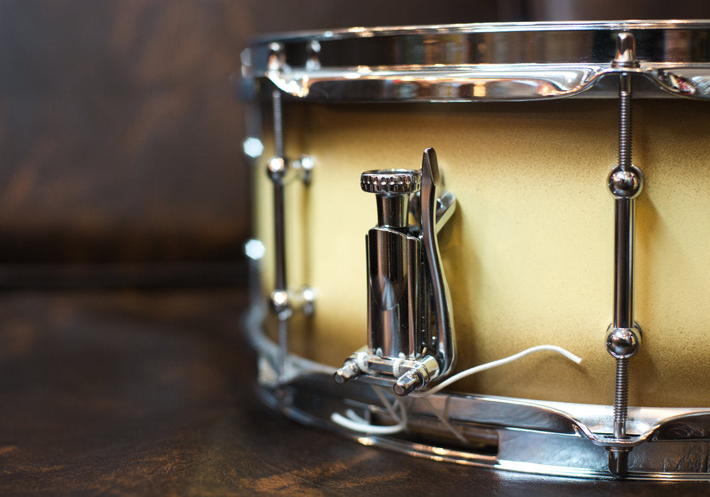 Copy of Standard 'Vintage Mahogany' Snare in Gold & Cream Duco - 6x15