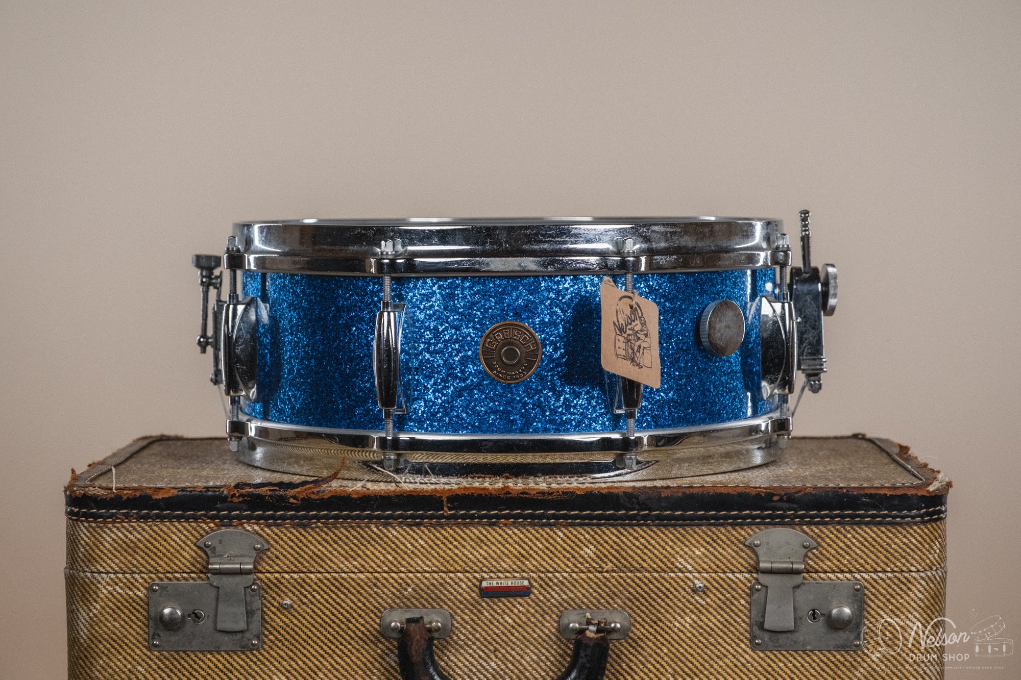 1960's Gretsch 4157 'Name Band' in Blue Sparkle - 5.5x14