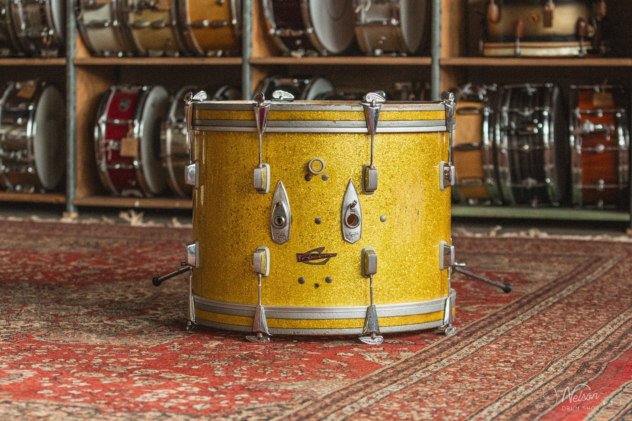 1960s Trixon "Luxus" in Lemon Sparkle - 16x20, 8x13, 16x16