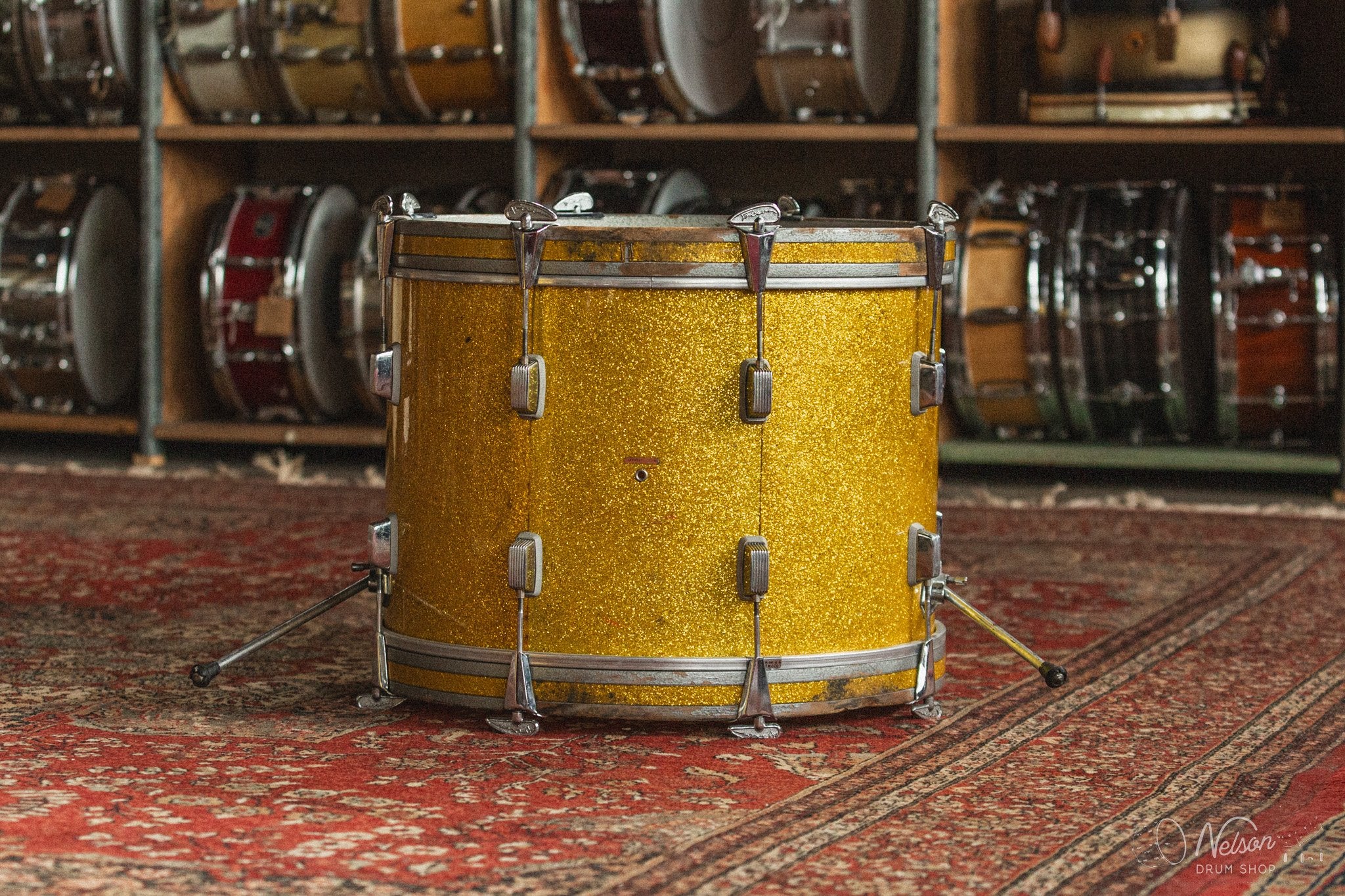 1960s Trixon "Luxus" in Lemon Sparkle - 16x20, 8x13, 16x16