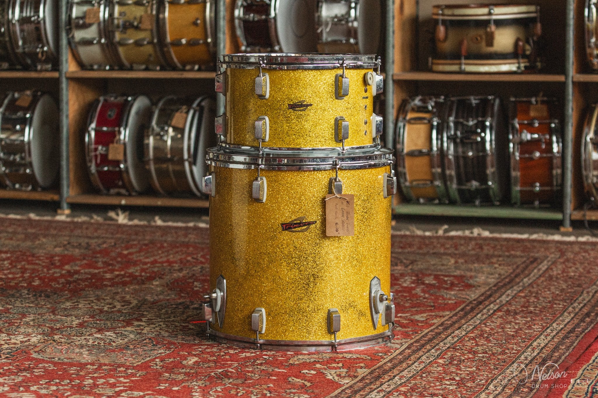 1960s Trixon "Luxus" in Lemon Sparkle - 16x20, 8x13, 16x16