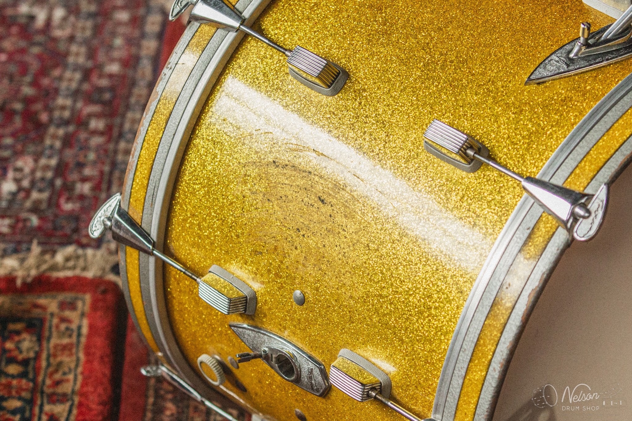 1960s Trixon "Luxus" in Lemon Sparkle - 16x20, 8x13, 16x16