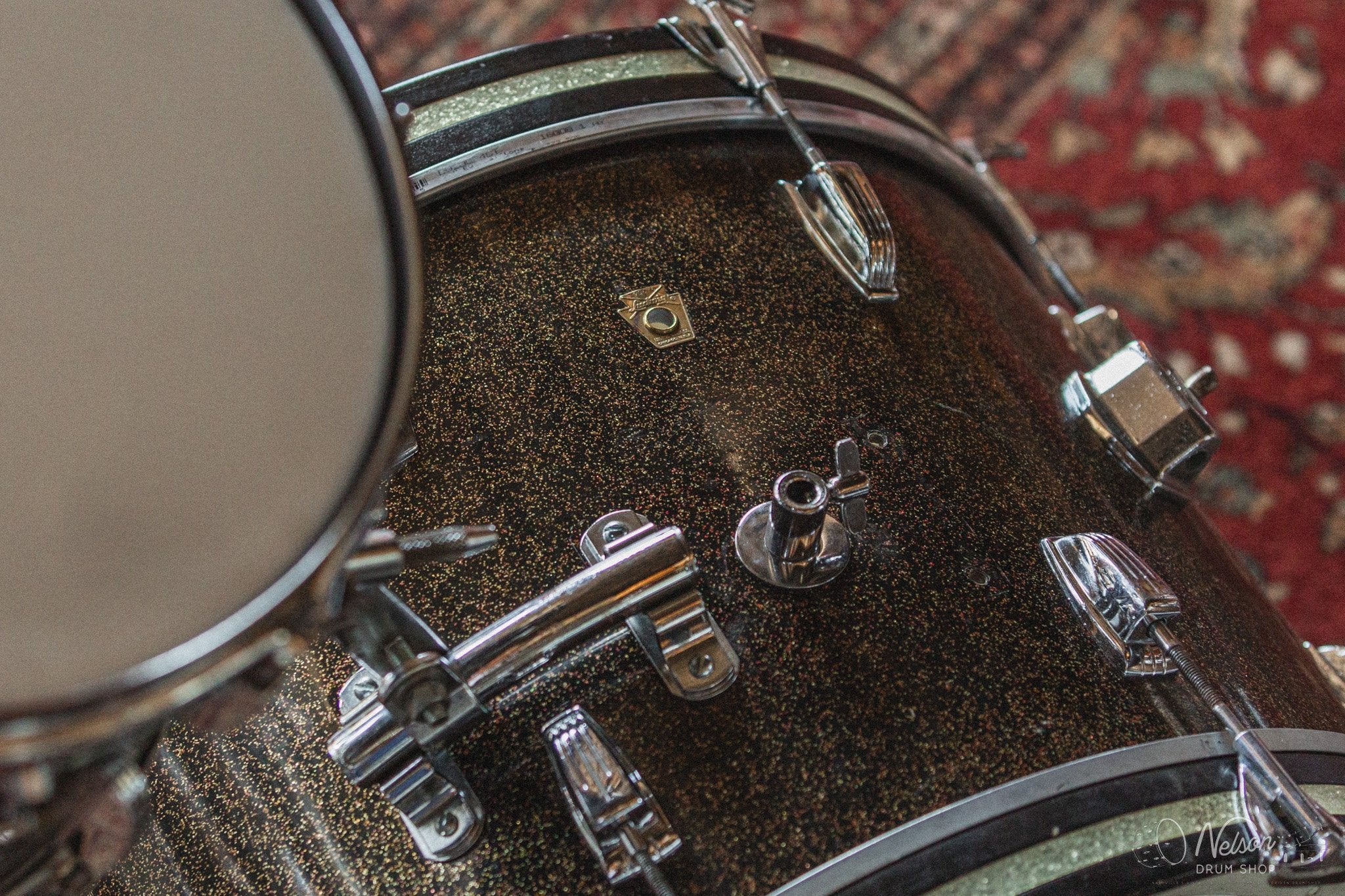 1960's Ludwig in Black Galaxy Sparkle - 14x20, 8x12, 16x16