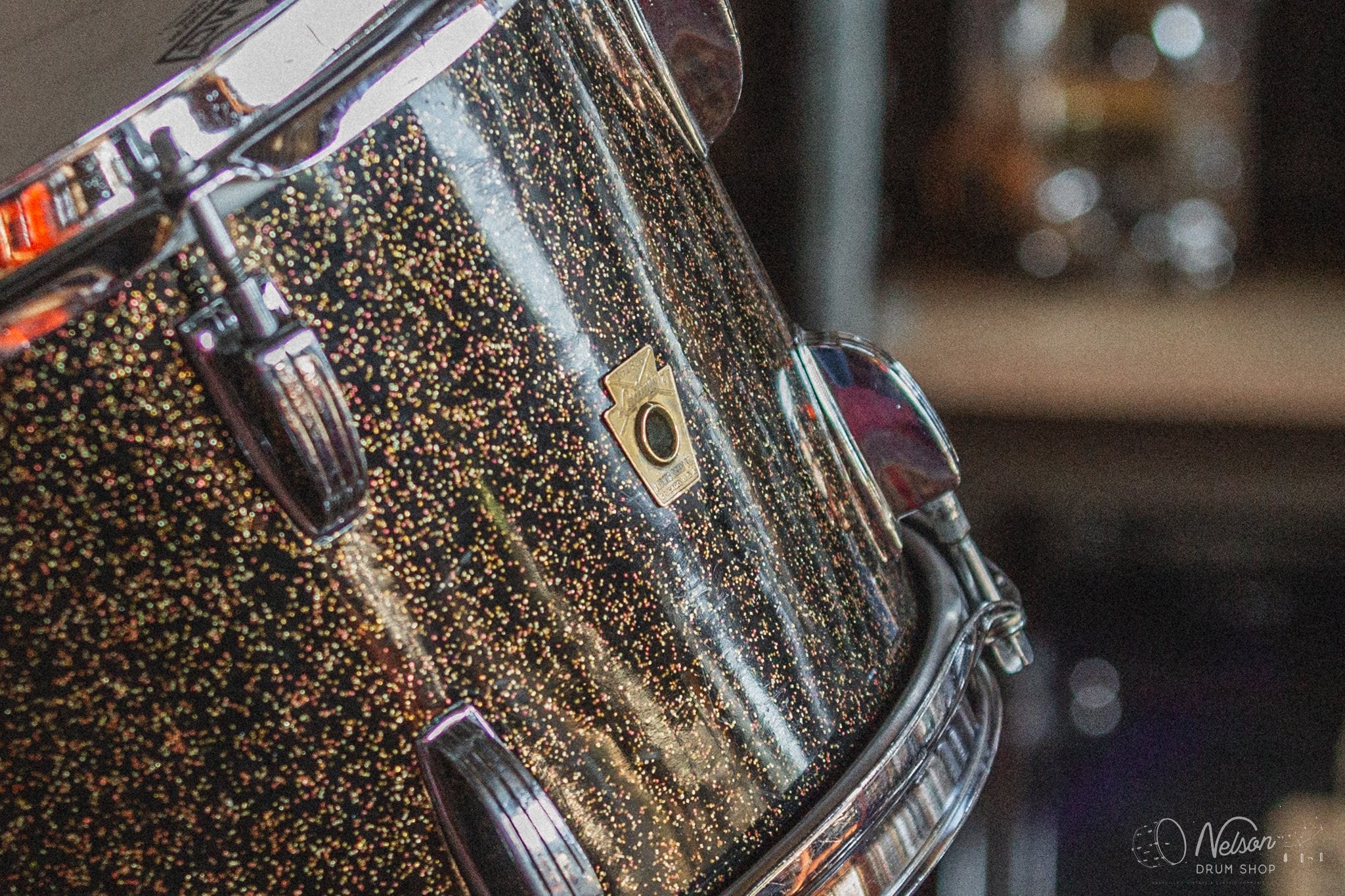 1960's Ludwig in Black Galaxy Sparkle - 14x20, 8x12, 16x16