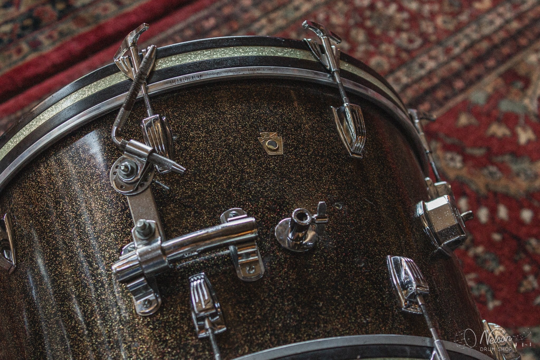 1960's Ludwig in Black Galaxy Sparkle - 14x20, 8x12, 16x16