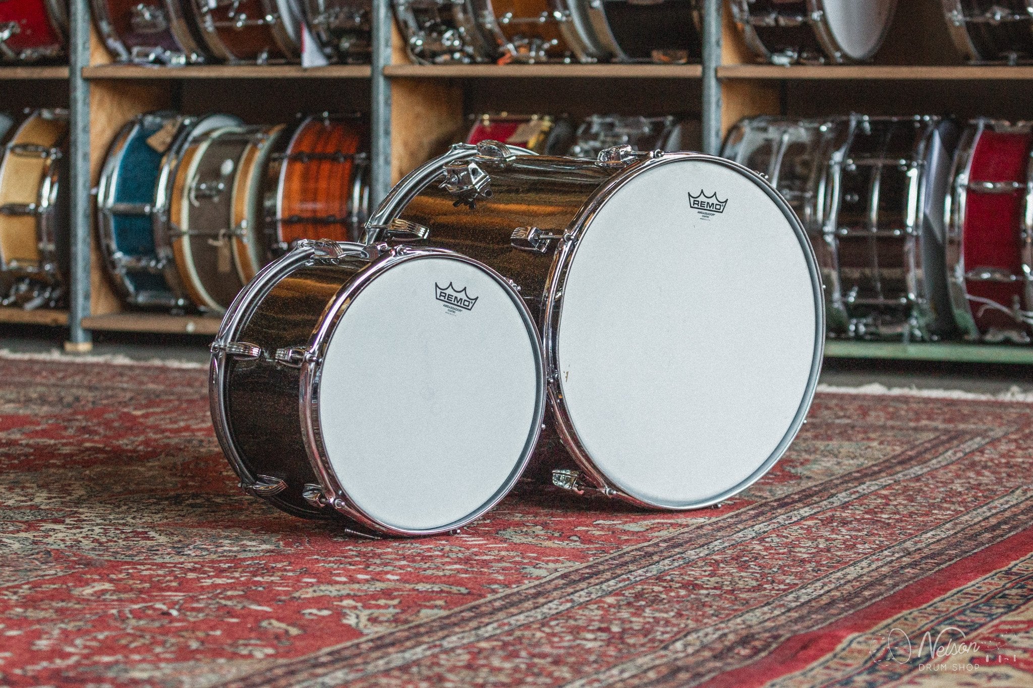 1960's Ludwig in Black Galaxy Sparkle - 14x20, 8x12, 16x16