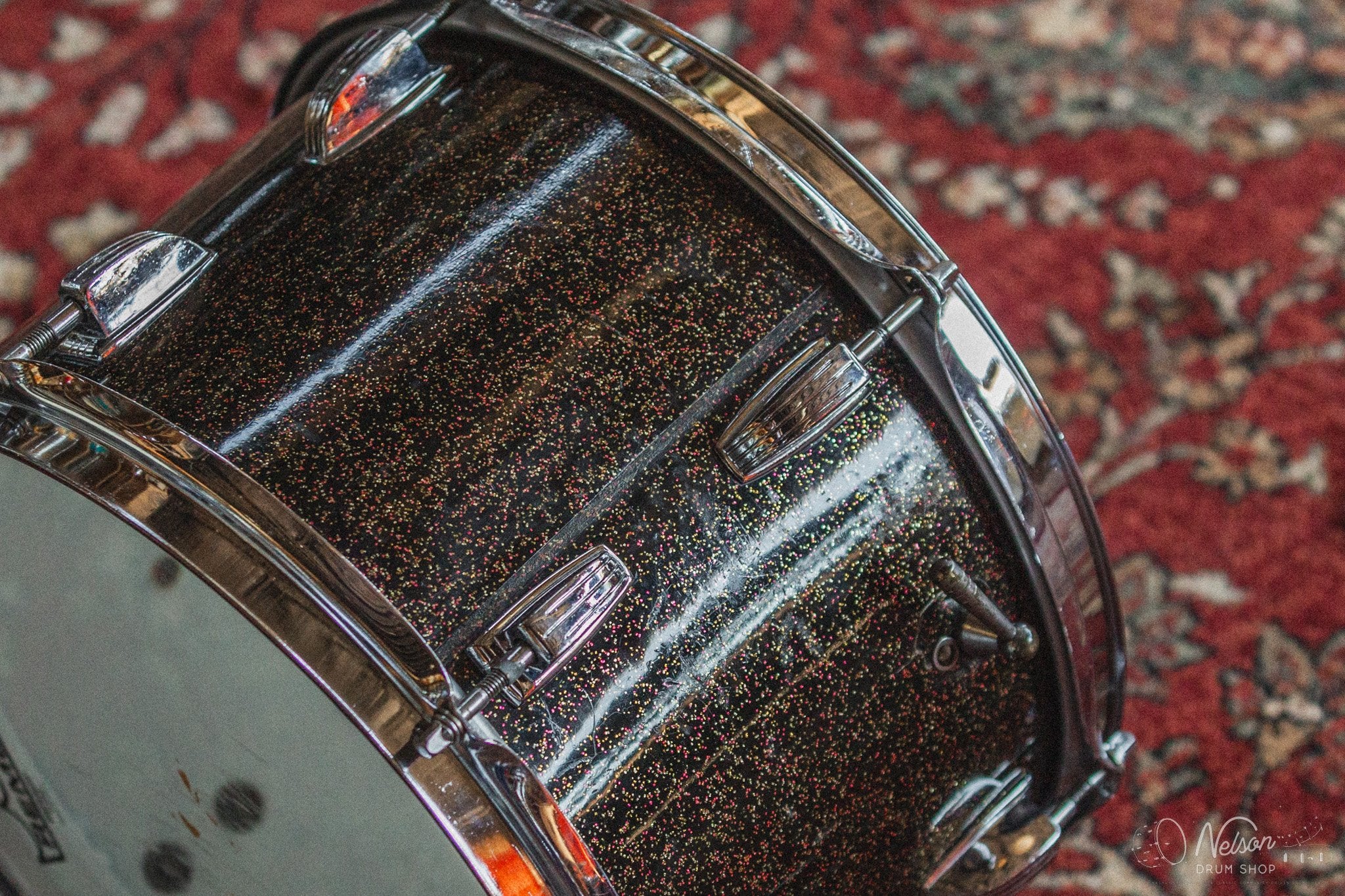 1960's Ludwig in Black Galaxy Sparkle - 14x20, 8x12, 16x16