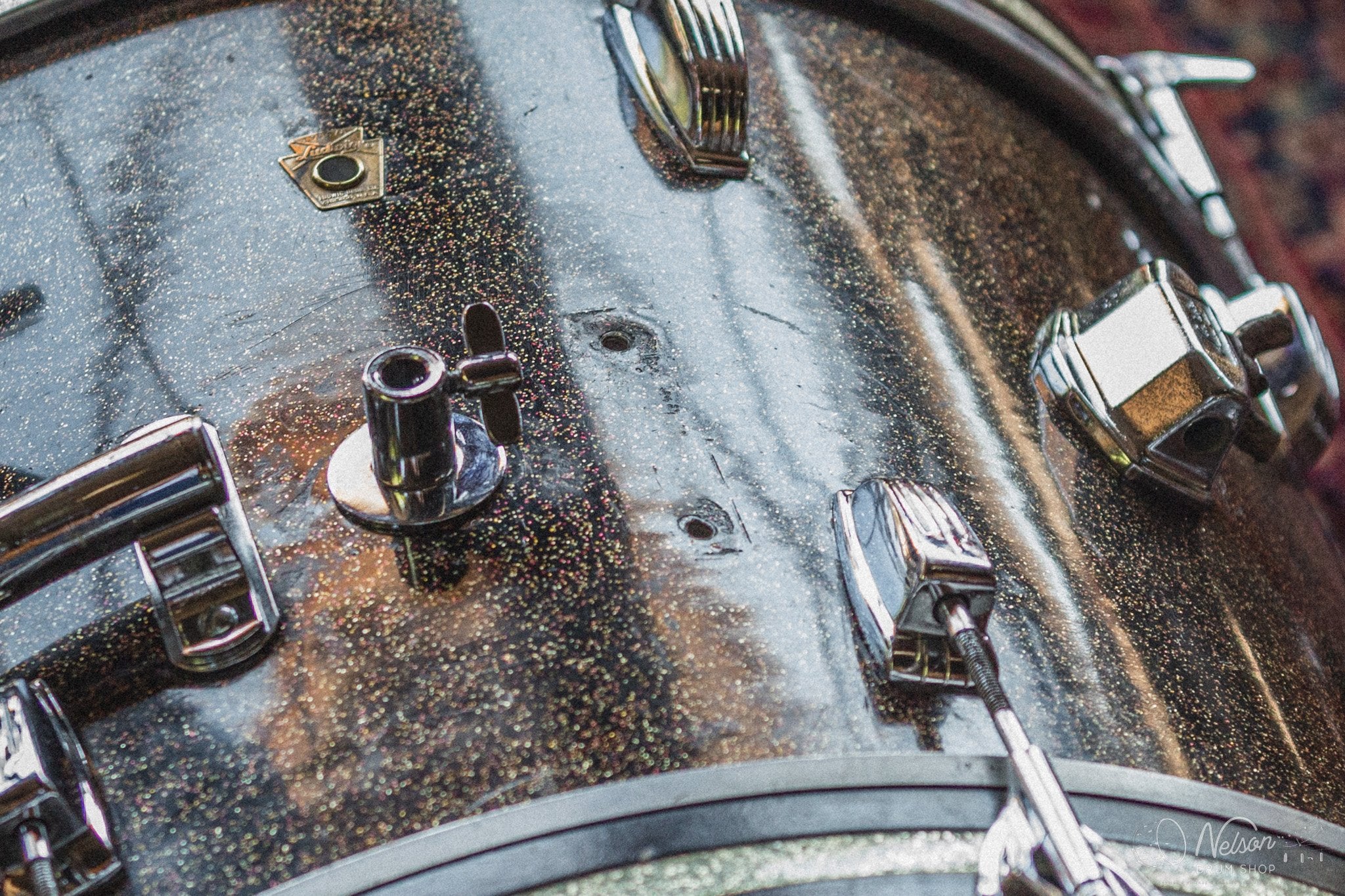 1960's Ludwig in Black Galaxy Sparkle - 14x20, 8x12, 16x16