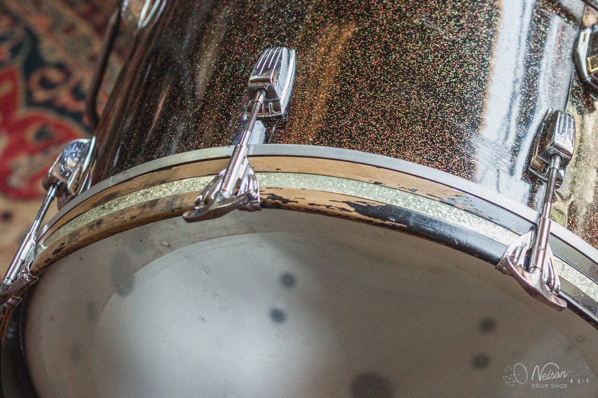 1960's Ludwig in Black Galaxy Sparkle - 14x20, 8x12, 16x16