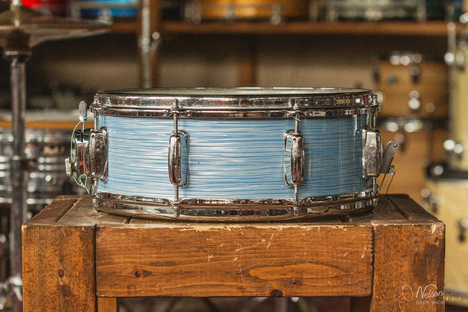 1960s Slingerland 'Hollywood Ace' in Blue Ripple - 5.5x14