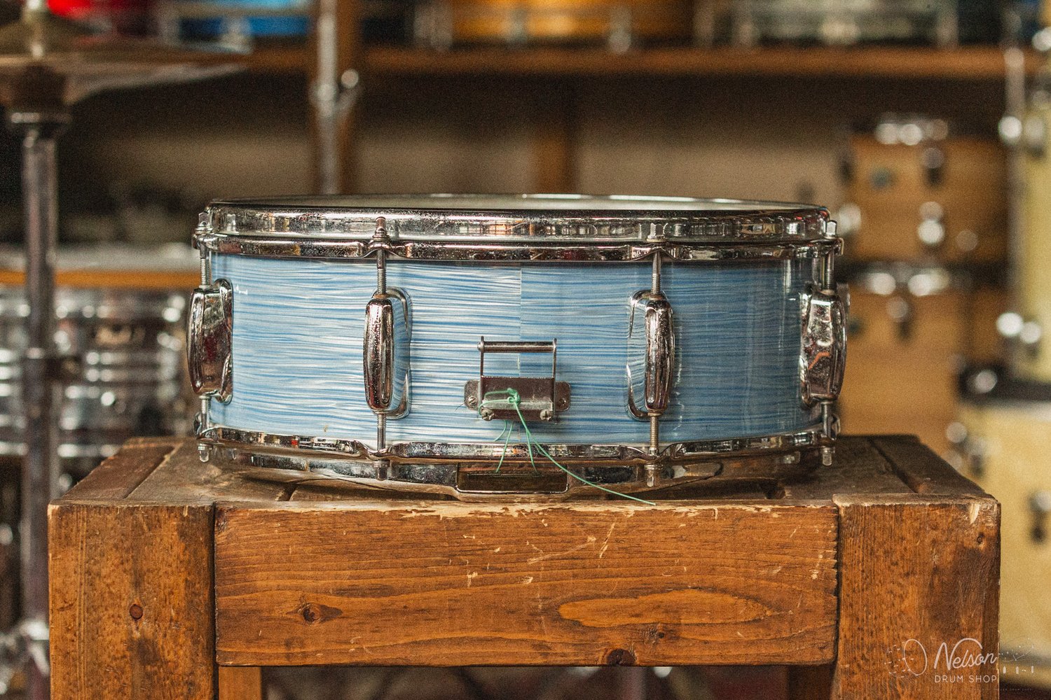 1960s Slingerland 'Hollywood Ace' in Blue Ripple - 5.5x14