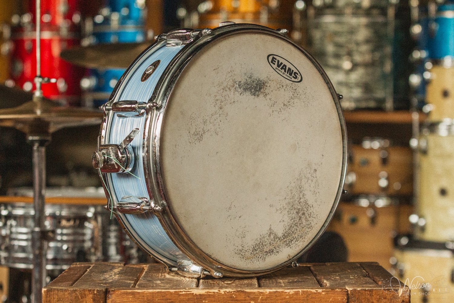 1960s Slingerland 'Hollywood Ace' in Blue Ripple - 5.5x14