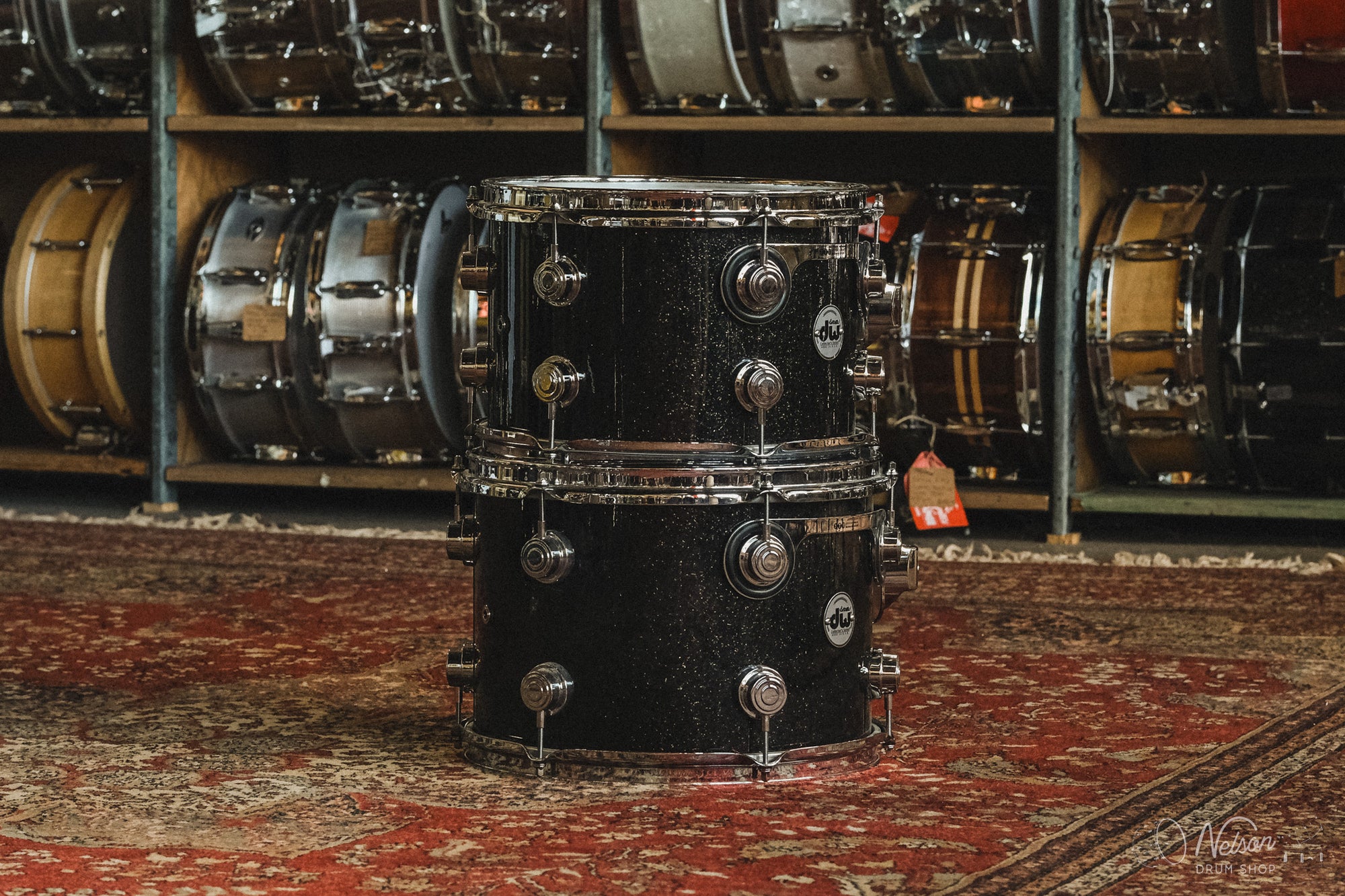 Used DW Collector's Series Maple/Mahogany in Black Ice - 16x24, 8x12, 9x13, 14x16