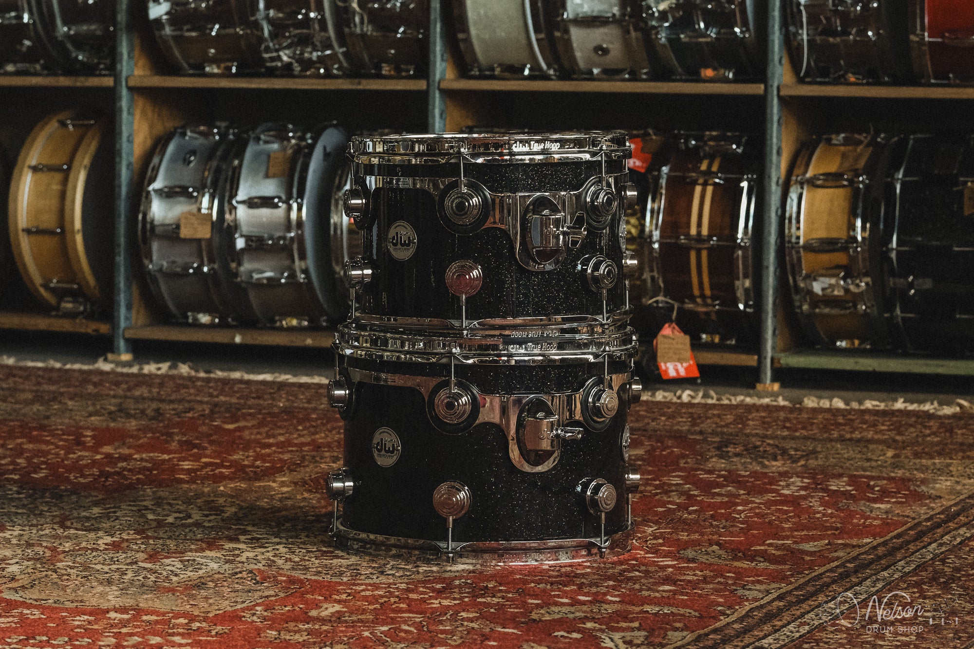 Used DW Collector's Series Maple/Mahogany in Black Ice - 16x24, 8x12, 9x13, 14x16