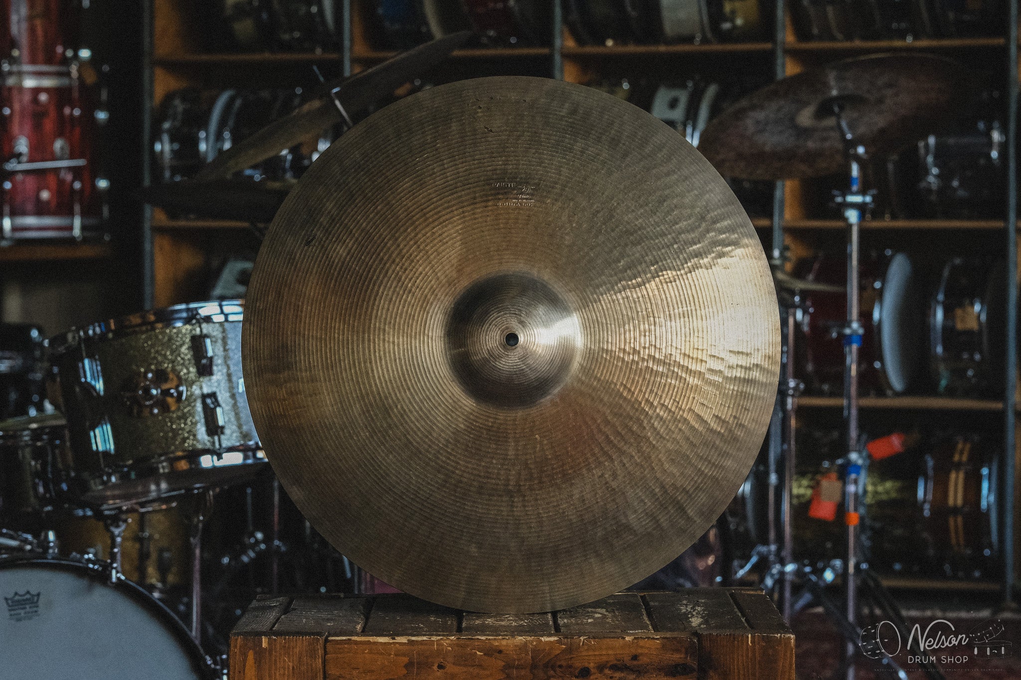 1960s Paiste Formula 602 Solid Stamp Ride - 20"