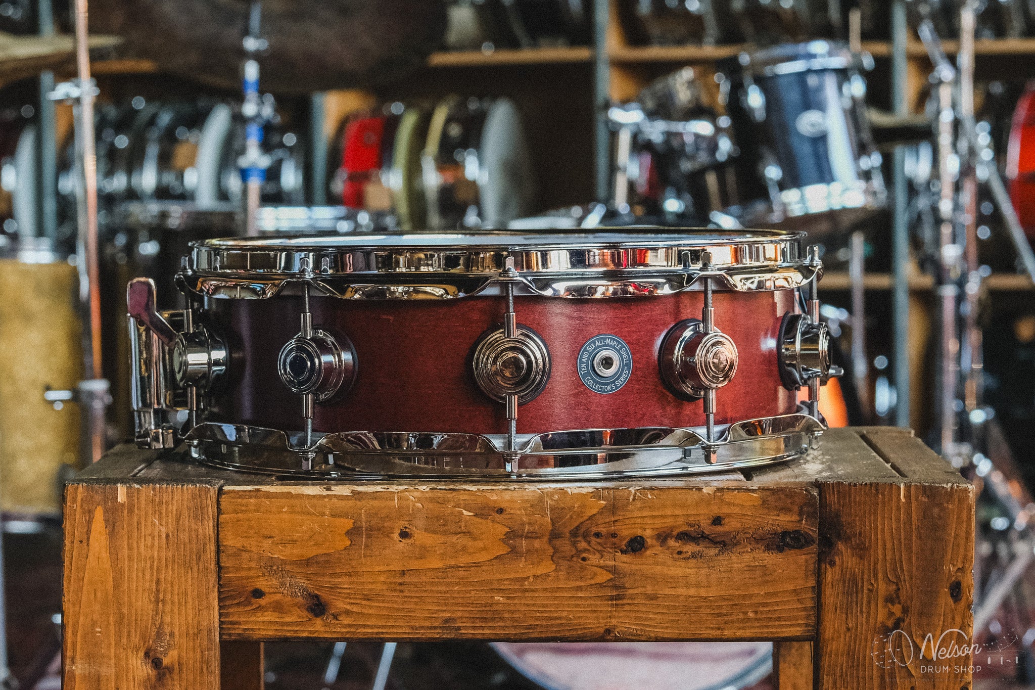 2000s DW Collector's Series 10&6 in Cherry Satin Oil - 4.75x14