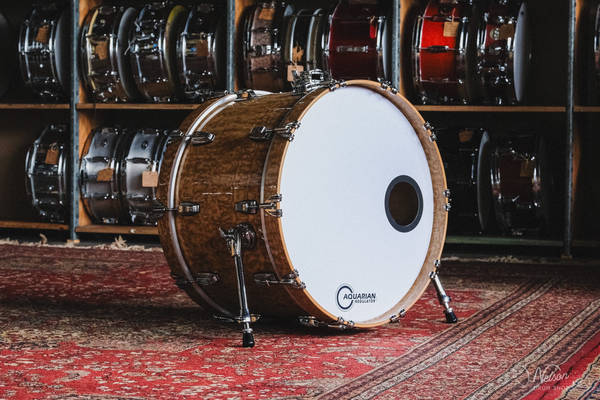 Used Ludwig Legacy Maple Custom Outfit in Exotic Birdseye Maple Finish - 14x22, 7x10, 8x12, 14x14, 16x16