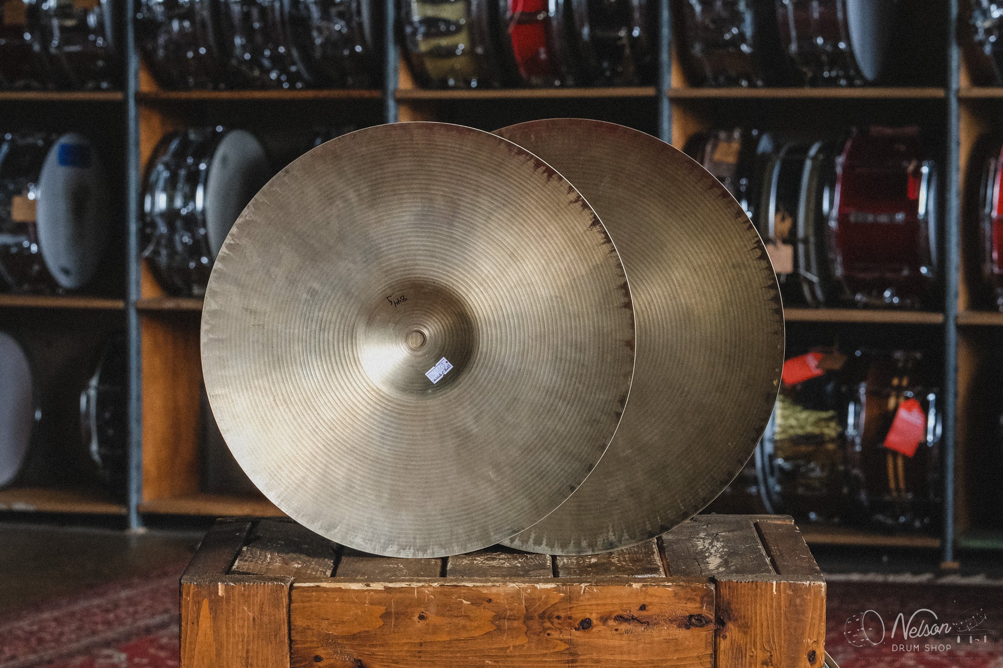 1960s Paiste Formula 602 Solid Stamp Hi Hats - 14"