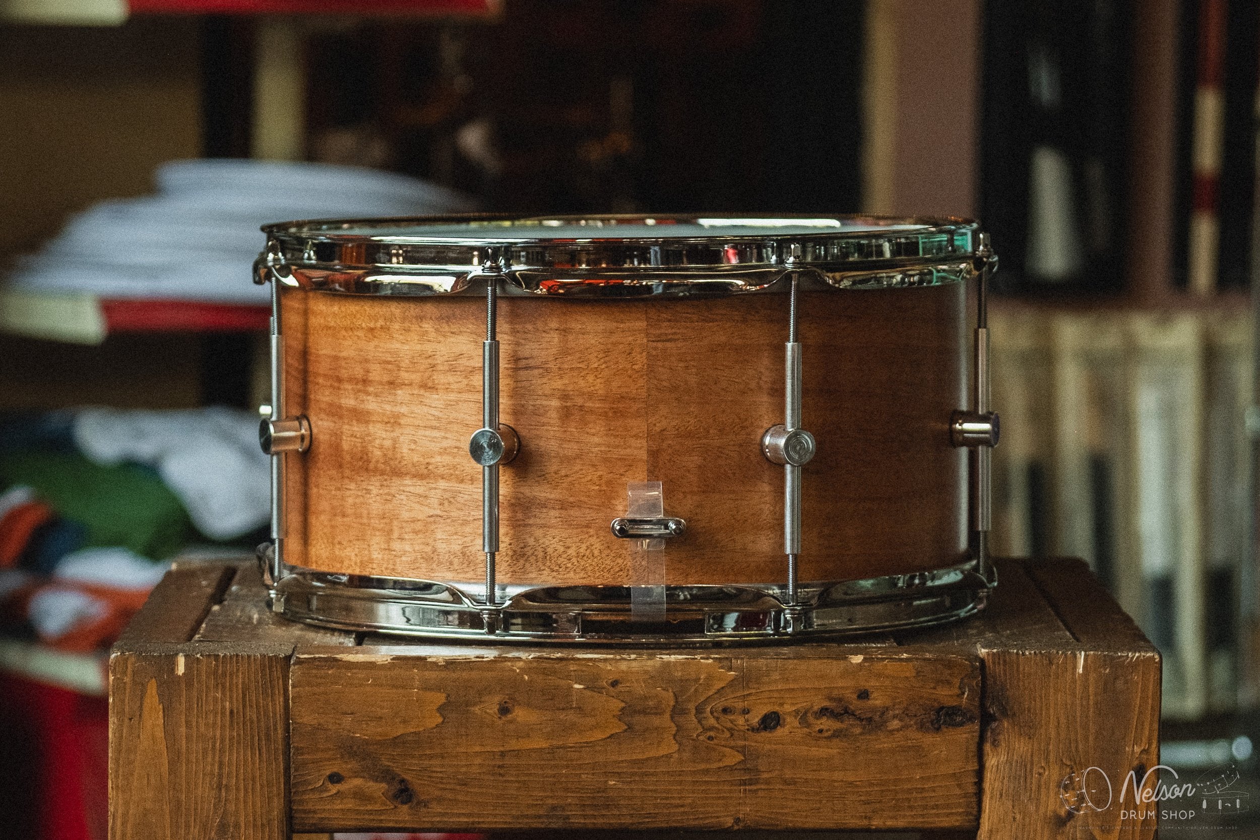 Kerf Drums Ribbon Mahogany in Natural - 7x14