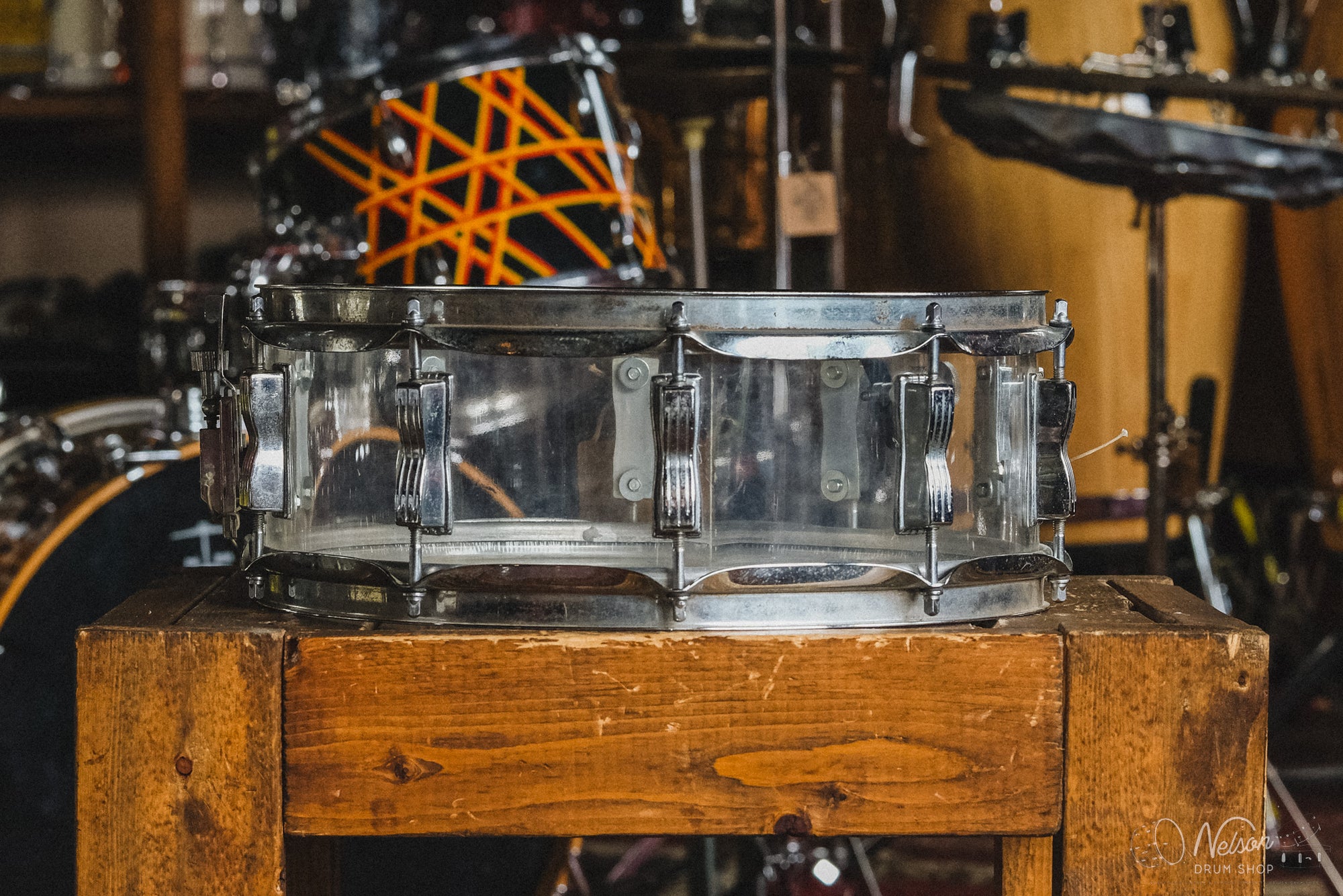 1970s Ludwig Vistalite in Clear - 5x14