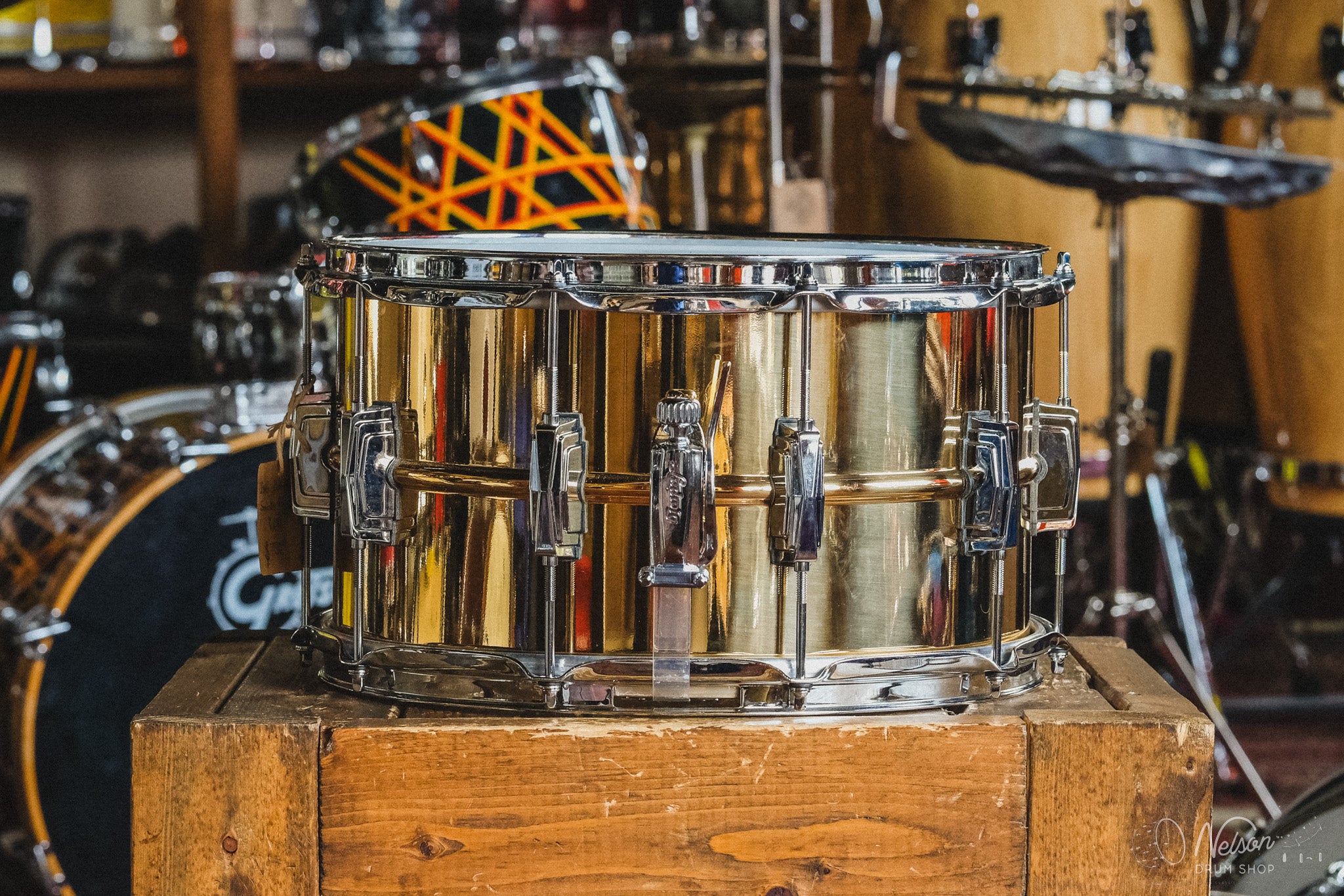 Used Ludwig Smooth Bronze Supraphonic - 8x14