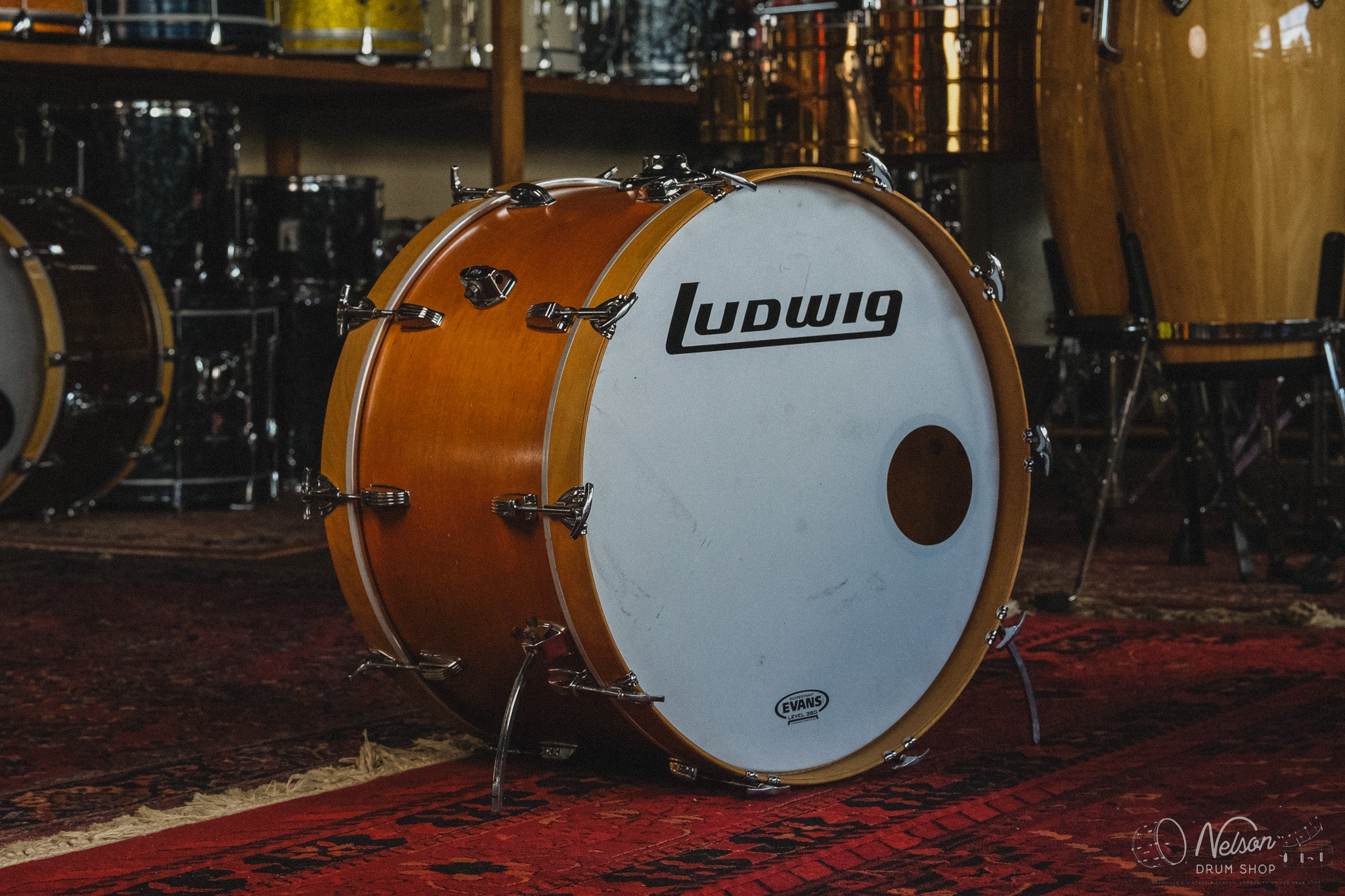 1970s Ludwig Pro Beat in Maple Thermogloss - 14x24, 9x13, 16x16