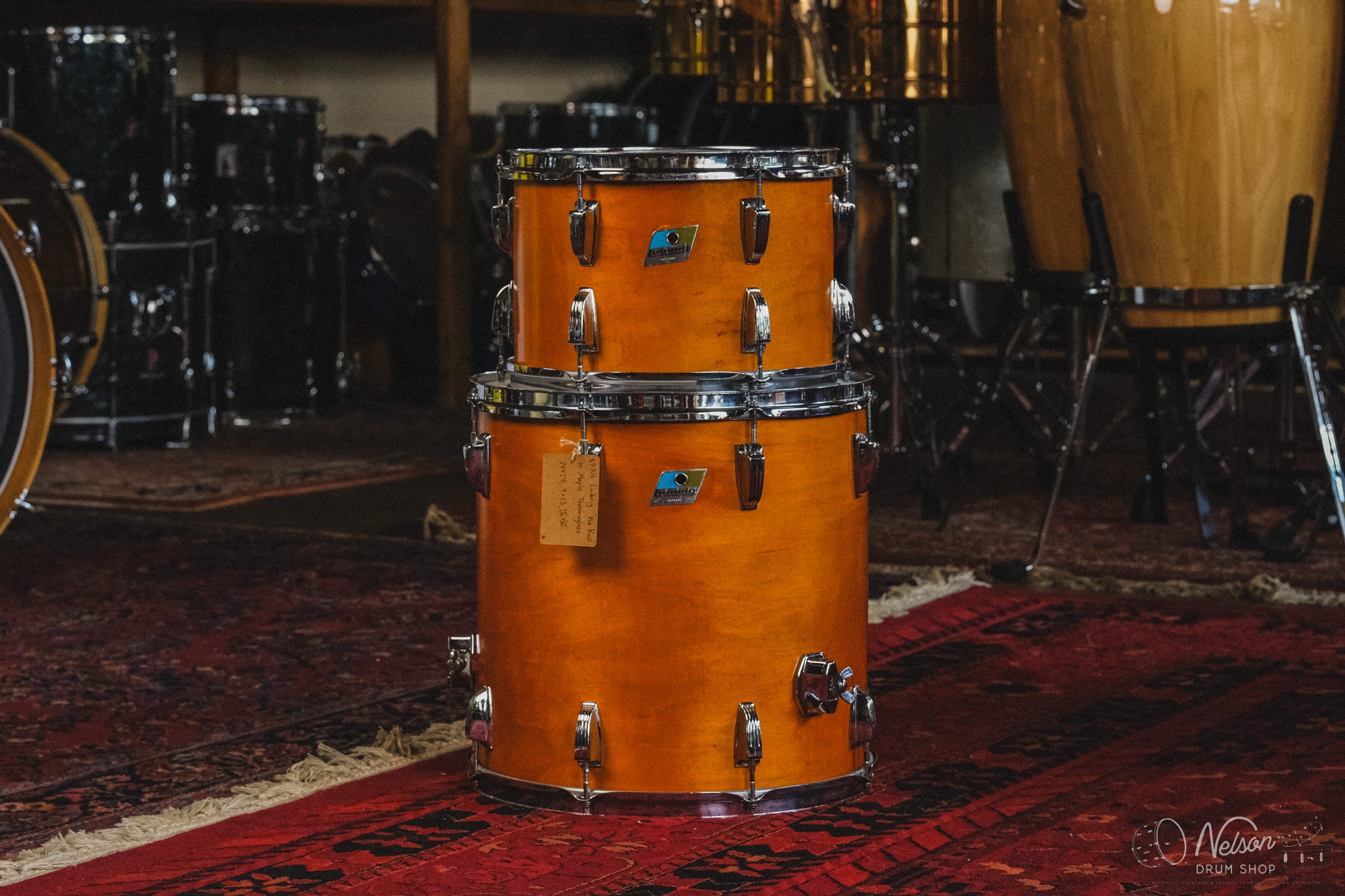 1970s Ludwig Pro Beat in Maple Thermogloss - 14x24, 9x13, 16x16