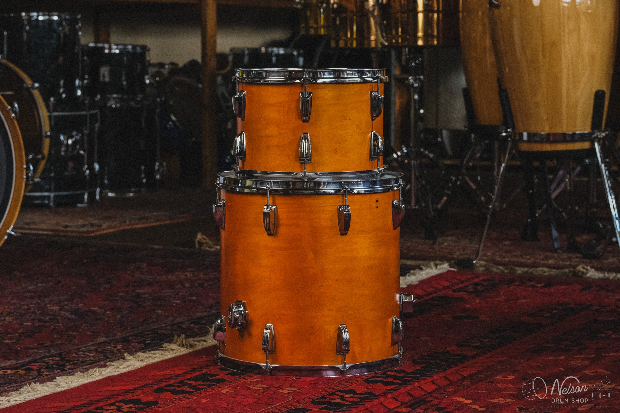 1970s Ludwig Pro Beat in Maple Thermogloss - 14x24, 9x13, 16x16