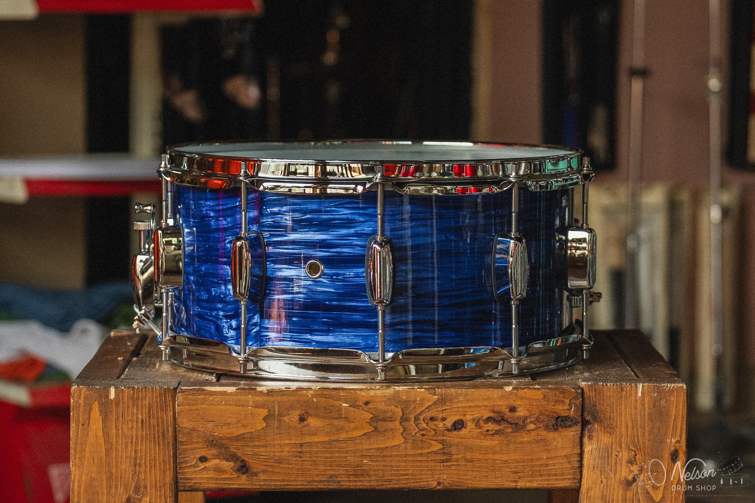 Barton 'Studio Custom' in Dark Blue Ripple - 6.5x14