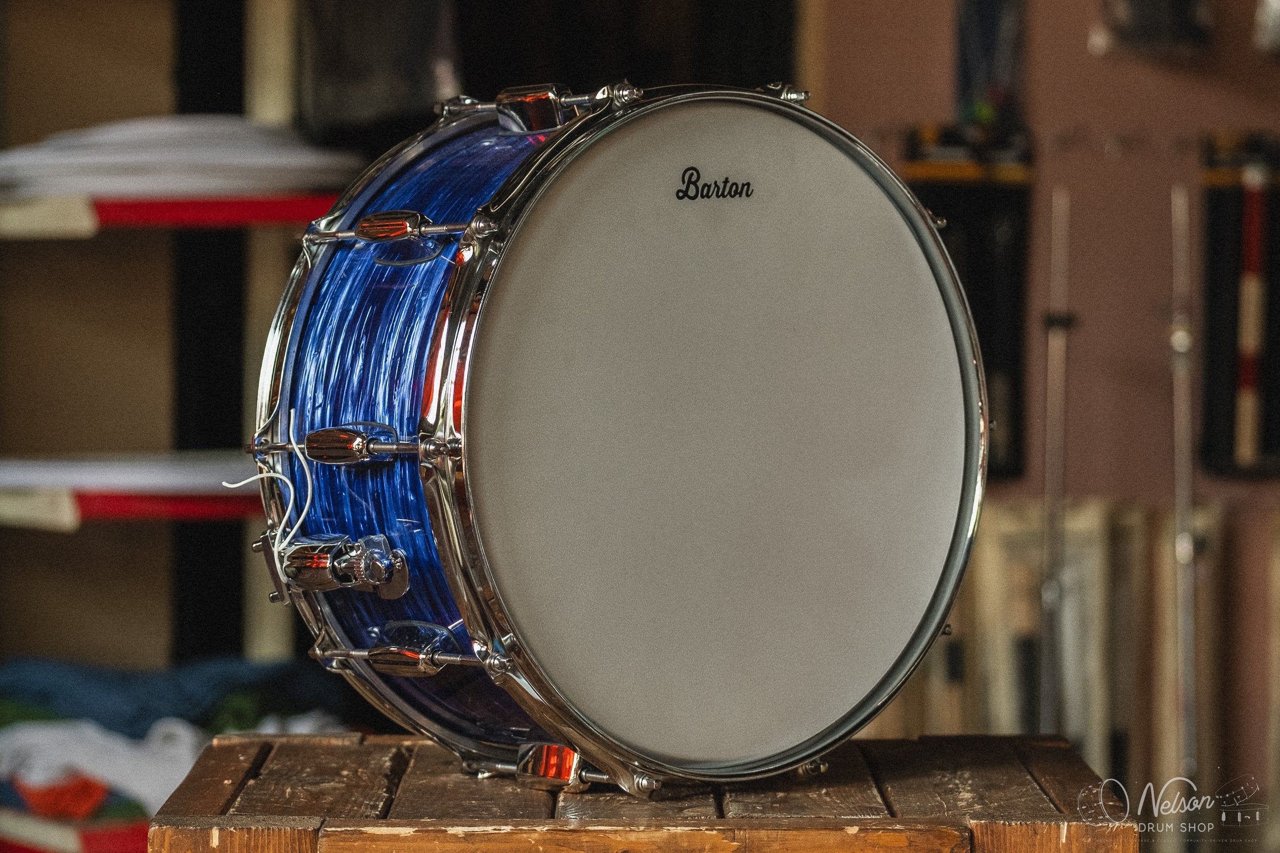 Barton 'Studio Custom' in Dark Blue Ripple - 6.5x14