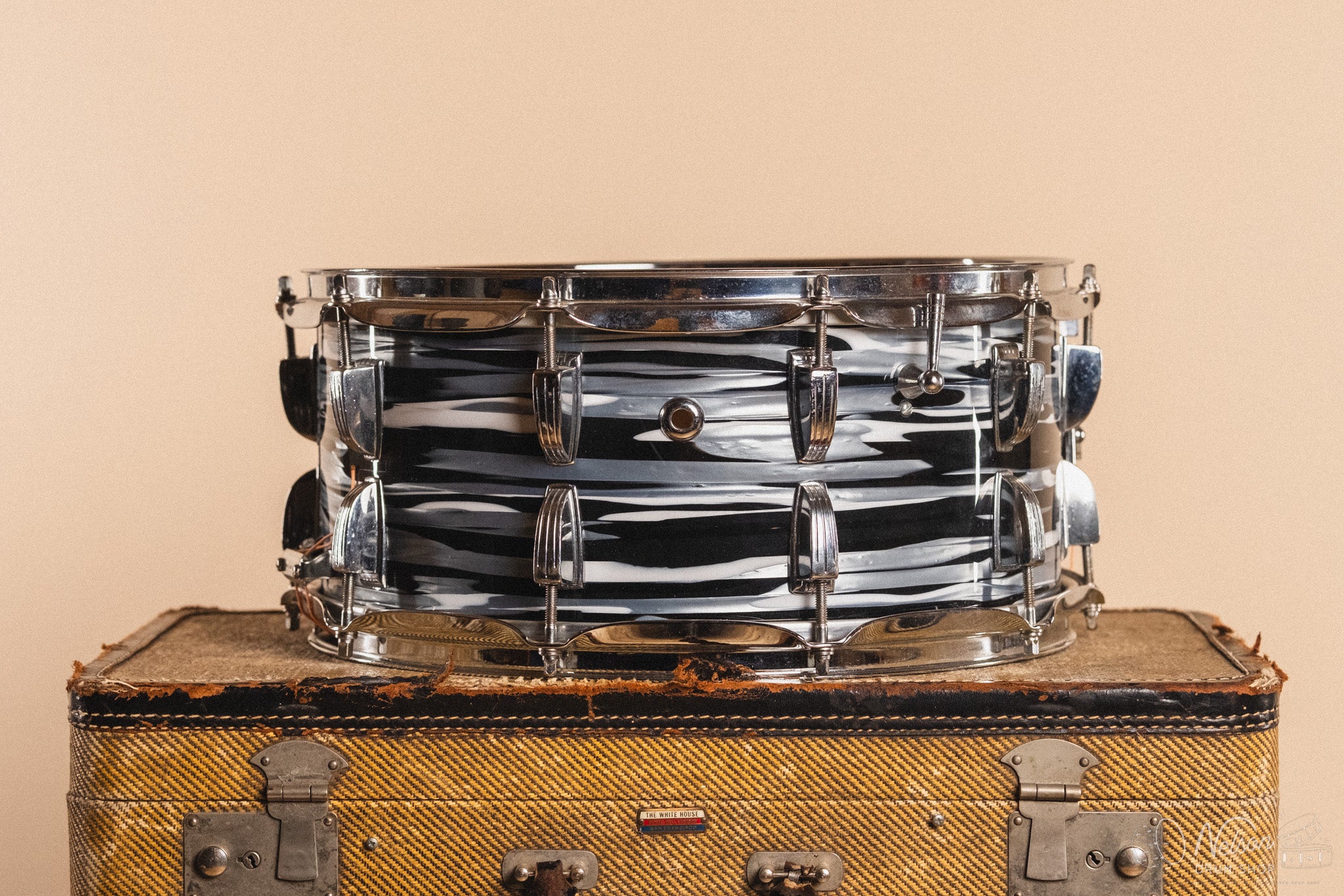 Ludwig/Keller 'School Festival' in "Bowling Ball" Black Oyster Pearl - 6.5x14