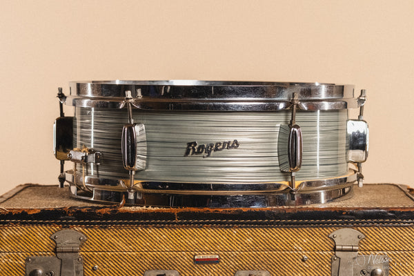 1960s Rogers Luxor in Steel Grey Ripple Pearl - 5x14